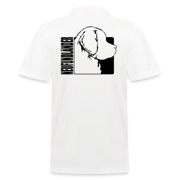 Neufundländer Profil Hunde Hund Wilsigns - Männer Poloshirt - Weiß - Hinten - Kai (181cm)