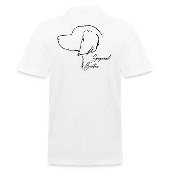 Epagneul Breton Profil Hunde Hund Wilsigns - Männer Poloshirt - Weiß - Hinten - Kai (181cm)