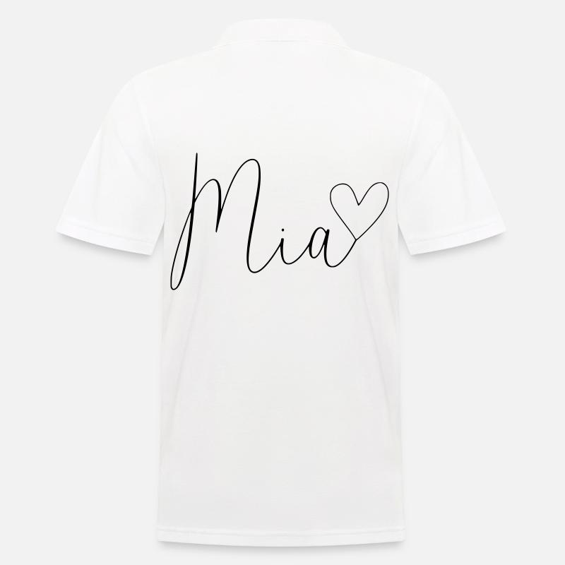 Mia Name Vorname Mädchen - Männer Poloshirt - Weiß
