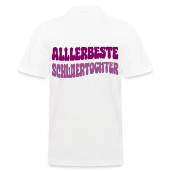 allerbeste schwiegertochter - Männer Poloshirt - Weiß - Hinten - Kai (181cm)