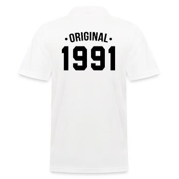 original 1991 - Fabriqué en 1991 - Polo Homme - blanc - Dos - Kai (181cm)