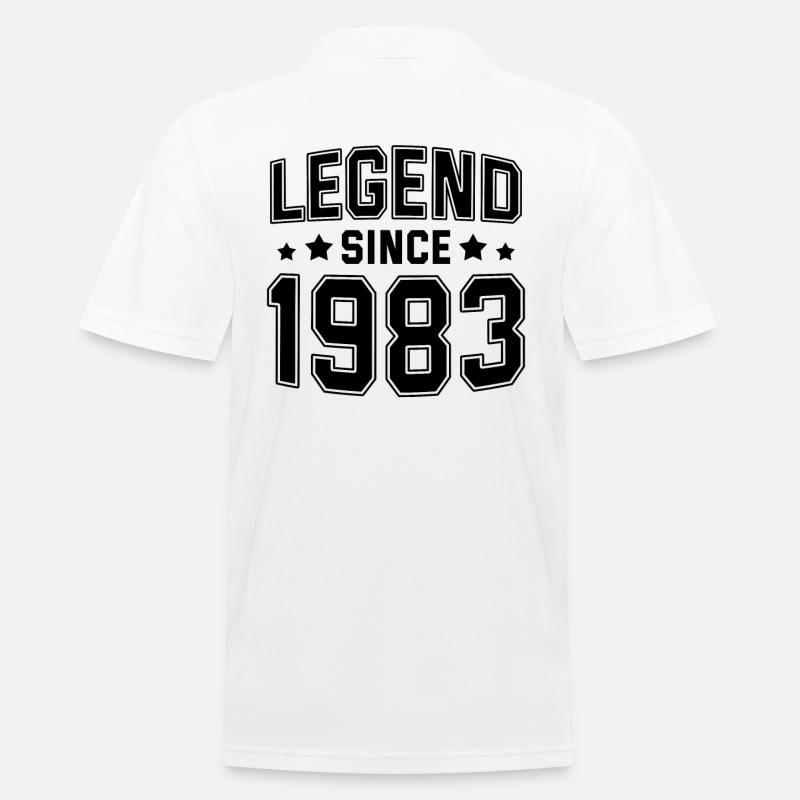 Legend since 1983 - Männer Poloshirt - Weiß