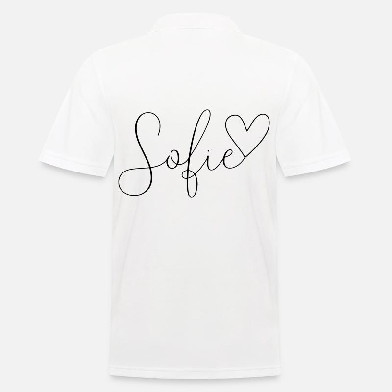 Sofie Name Vorname Mädchen - Männer Poloshirt - Weiß