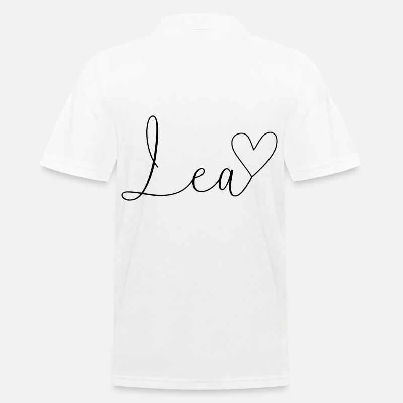Lea Name Vorname Mädchen - Männer Poloshirt - Weiß