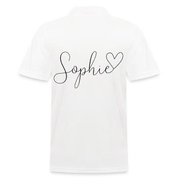 Sophie Nom Prénom Fille - Polo Homme - blanc - Dos - Kai (181cm)
