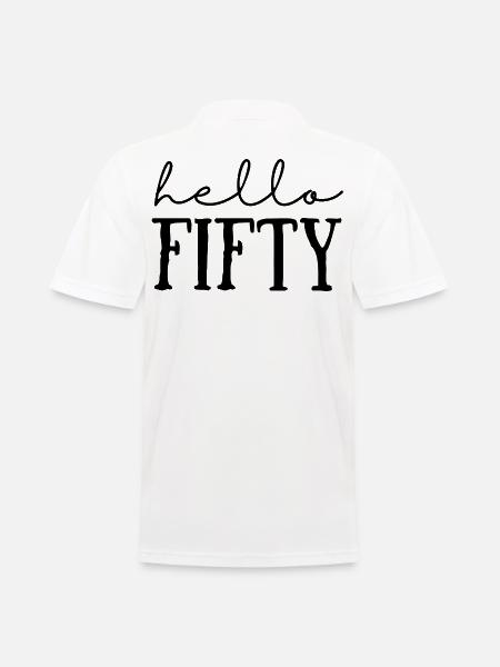 50th birthday - Men's Polo Shirt - white