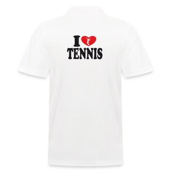 J’aime le cœur du tennis - Polo Homme - blanc - Dos - Kai (181cm)