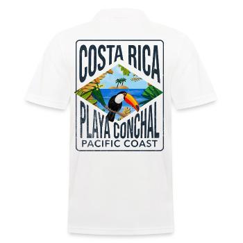 Costa Rica playa conchal Copy - Polo Homme - blanc - Dos - Kai (181cm)