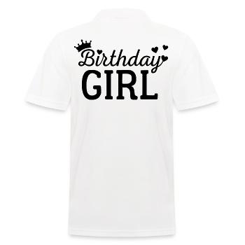 Fille d’anniversaire - Polo Homme - blanc - Dos - Kai (181cm)