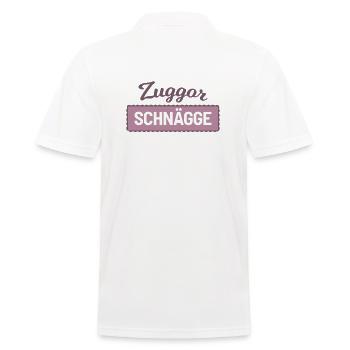 Zuggorschnägge - Don de paroles drôles saxonnes - Polo Homme - blanc - Dos - Kai (181cm)