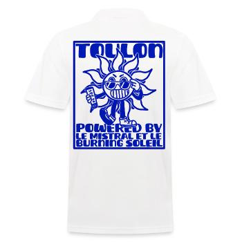 Soleil Toulon - Polo Homme - blanc - Dos - Kai (181cm)