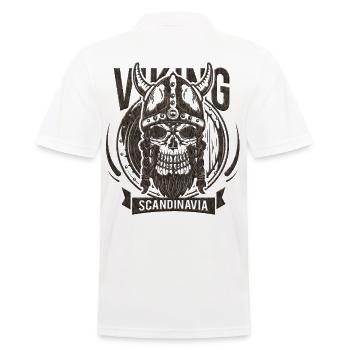 Viking Skandinavisch - Männer Poloshirt - Weiß - Hinten - Kai (181cm)