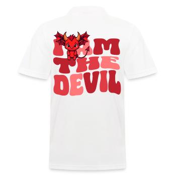 Devil Devil Evil House Dragon Wife - Men's Polo Shirt - white - Back - Kai (181cm)