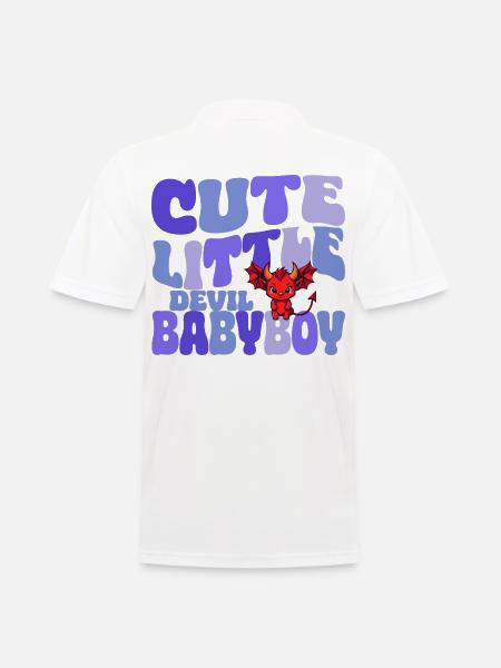Babyboy - Cute little Devil - Men's Polo Shirt - white
