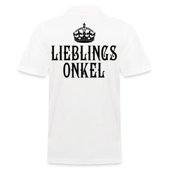 13 Lieblings Onkel Krone Liebe Geschenk 1c - Männer Poloshirt - Weiß - Hinten - Kai (181cm)