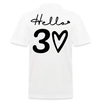 Hallo 30. 30. Geburtstag - Männer Poloshirt - Weiß - Hinten - Kai (181cm)