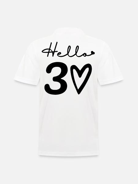 hello 30. 30th birthday - Men's Polo Shirt - white
