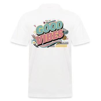 Soyez positif - Polo Homme - blanc - Dos - Kai (181cm)