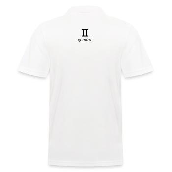 Sternzeichen Design gemini. - Männer Poloshirt - Weiß - Hinten - Kai (181cm)