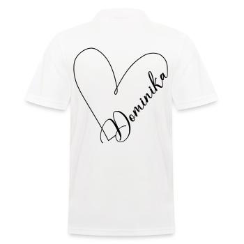 Dominika Nom Ligne de coeur - Polo Homme - blanc - Dos - Kai (181cm)