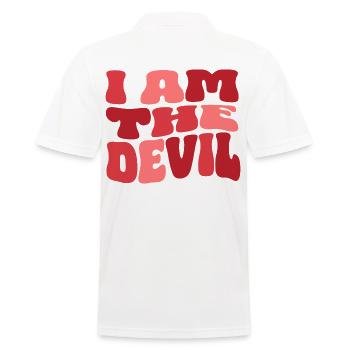 Je suis le diable - Ich bin der Teufel - Polo Homme - blanc - Dos - Kai (181cm)