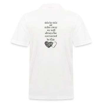best friends quotes - Polo Homme - blanc - Dos - Kai (181cm)