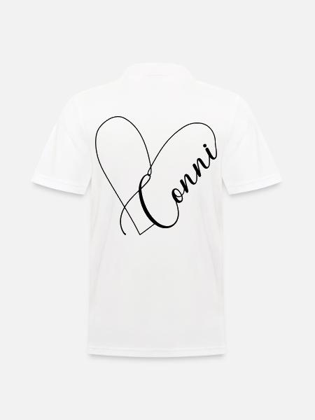 Conni Name Herzlinie - Männer Poloshirt - Weiß