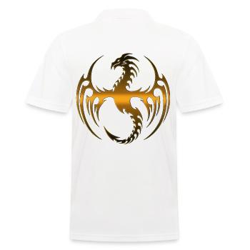 Drachen Fantasy Drachen Geist Reptilien Bestien - Männer Poloshirt - Weiß - Hinten - Kai (181cm)