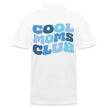 Cool Moms Club - Men's Polo Shirt - white - Back - Kai (181cm)