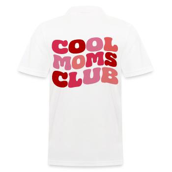 Cool Moms Club - Men's Polo Shirt - white - Back - Kai (181cm)