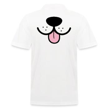 Chien drôle museau chien museau drôle masque - Polo Homme - blanc - Dos - Kai (181cm)