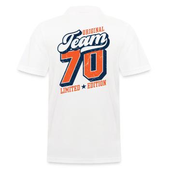 Original Team 70 - Limited Edition - Men's Polo Shirt - white - Back - Kai (181cm)