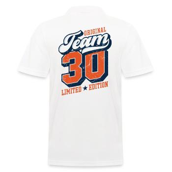 Original Team 30 - Limited Edition - Men's Polo Shirt - white - Back - Kai (181cm)