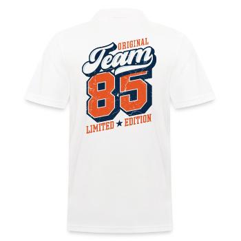 Original Team 85 - Limited Edition - Men's Polo Shirt - white - Back - Kai (181cm)