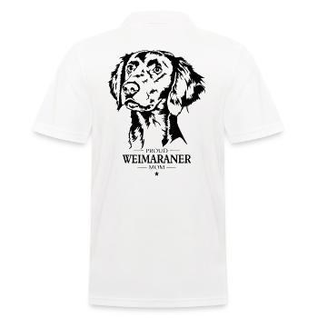 Braque de Weimar Maman Chiens Chiens de Chasse Wilsigns - Polo Homme - blanc - Dos - Kai (181cm)