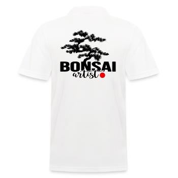 Bonsai Show Shohin Bonsai Club Bonsai Mame - Men's Polo Shirt - white - Back - Kai (181cm)
