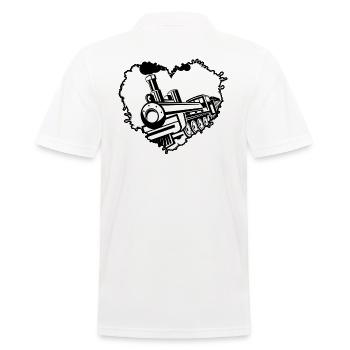 Conducteur de train Ouvrier ferroviaire - Polo Homme - blanc - Dos - Kai (181cm)