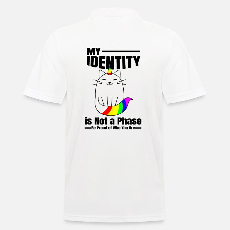 Mon identité n’est pas une phase - Polo Homme - blanc