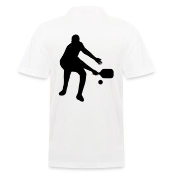 T-shirt de joueur de pickleball - Polo Homme - blanc - Dos - Kai (181cm)