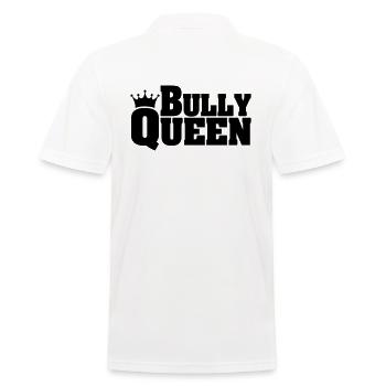 BULLY QUEEN Bulldog Dogs Dog Dogs Sayings - Men's Polo Shirt - white - Back - Kai (181cm)