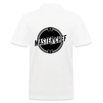 MEISTERKOCH 2 - Männer Poloshirt - Weiß - Hinten - Kai (181cm)