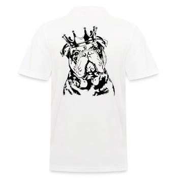 OLD DEUTSCH BULLDOG Crown Dog Chiens Wilsigns - Polo Homme - blanc - Dos - Kai (181cm)