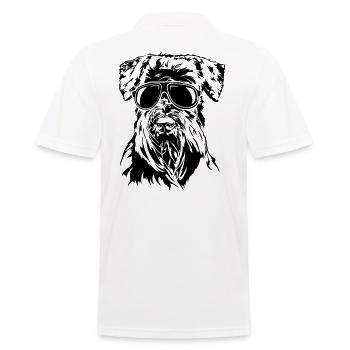 SCHNAUZER cool lunettes de soleil chien chiens Wilsigns - Polo Homme - blanc - Dos - Kai (181cm)