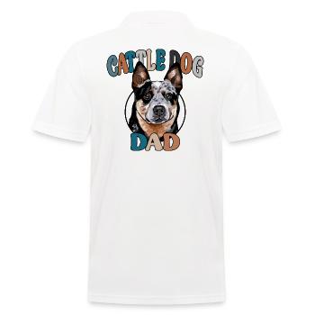 Bouvier Chien Papa Chiens Chien Fête des Pères Wilsigns - Polo Homme - blanc - Dos - Kai (181cm)