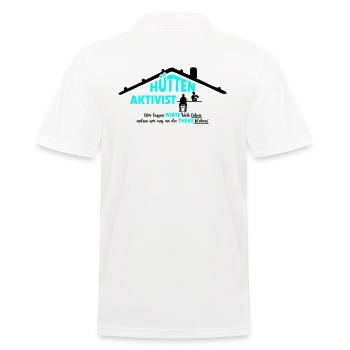 Hüttenaktivist - Wirte Theke - Männer Poloshirt - Weiß - Hinten - Kai (181cm)