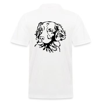 NOVA SCOTIA DUCK TOLLING RETRIEVER dogs Wilsigns - Men's Polo Shirt - white - Back - Kai (181cm)