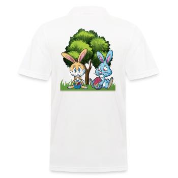 Pâques Pâques Pâques - Polo Homme - blanc - Dos - Kai (181cm)