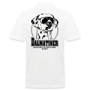 DALMATIAN coolest people dog saying dogs - Men's Polo Shirt - white - Back - Kai (181cm)
