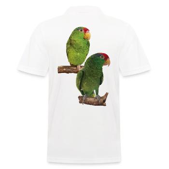 Der Tamaulipas-Papagei - Männer Poloshirt - Weiß - Hinten - Kai (181cm)