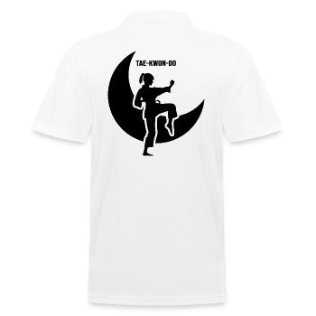 Taekwondo Girl Form Running All-Combat - Polo Homme - blanc - Dos - Kai (181cm)